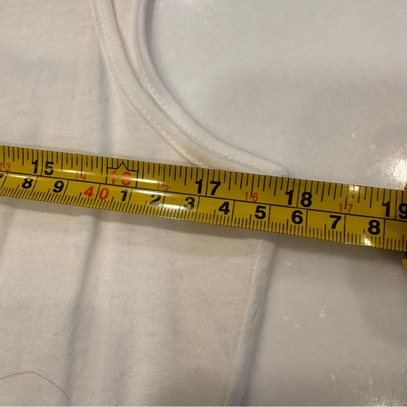 Ralph Lauren Women’s Sleeveless Tank Top W/ Ruffles Scoop Neck White Sz M - Picture 5 of 9